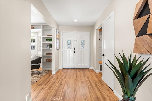 40630 Calle Torcida, Temecula, CA 92591 - foyer entrance featuring light wood-style flooring and baseboards