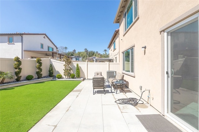 2227 Melogold Way, Corona, CA 92883 - fenced backyard featuring a patio area