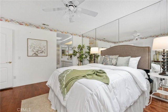 652 Via Zapata, Riverside, CA 92507 - bedroom featuring wood finished floors and a ceiling fan
