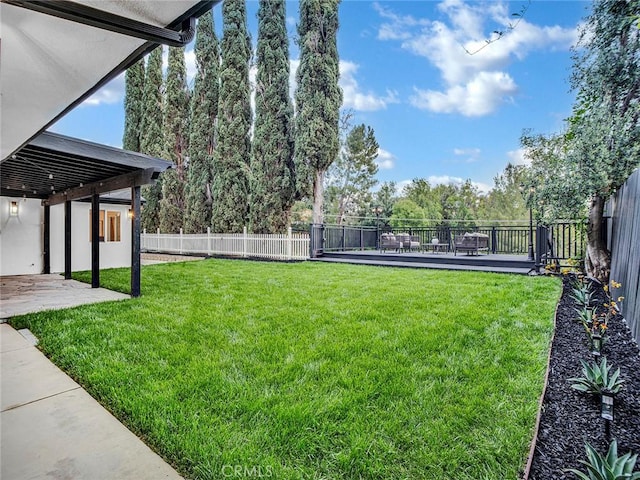 24100 Philiprimm St, Woodland Hills, CA 91367 - fenced backyard with a patio area