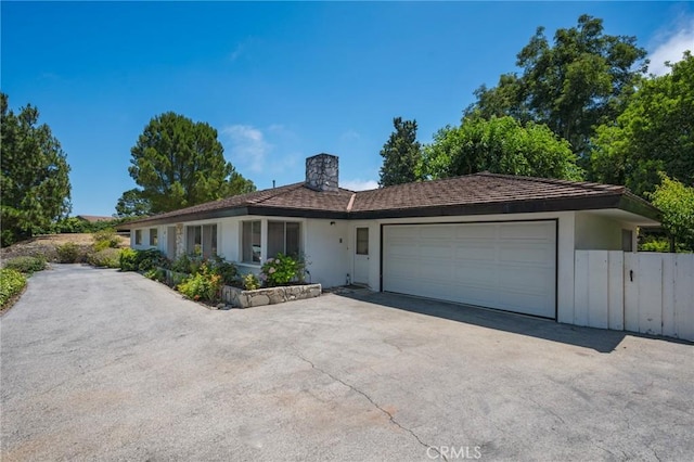 8 Coveview Dr, Rancho Palos Verdes, CA 90275 - ranch-style home featuring driveway, a garage, a chimney, and stucco siding