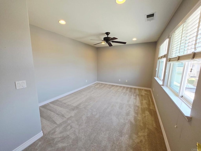 2811 Bear Valley Rd, Chula Vista, CA 91915 - carpeted empty room with a ceiling fan and recessed lighting