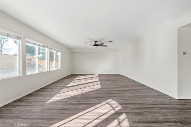 27132 Golden Field Ct, Moreno Valley, CA 92555 - unfurnished room with a ceiling fan and wood finished floors