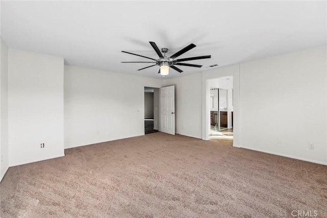 27132 Golden Field Ct, Moreno Valley, CA 92555 - carpeted empty room with ceiling fan