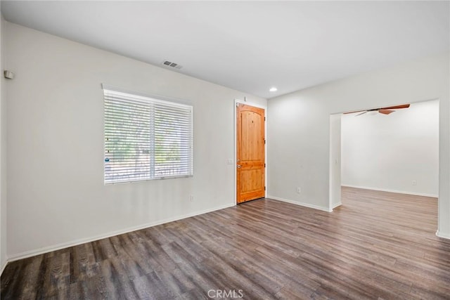 27132 Golden Field Ct, Moreno Valley, CA 92555 - unfurnished room featuring wood finished floors and recessed lighting
