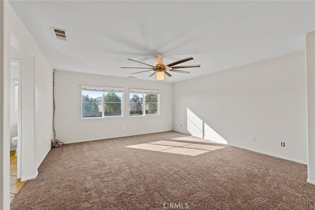 27132 Golden Field Ct, Moreno Valley, CA 92555 - unfurnished room with ceiling fan and light carpet