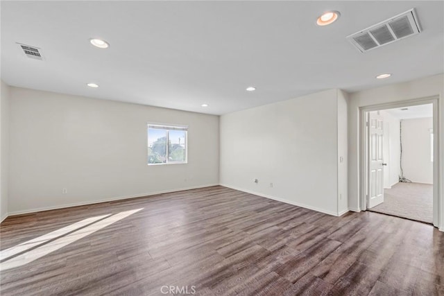 27132 Golden Field Ct, Moreno Valley, CA 92555 - unfurnished room featuring wood finished floors and recessed lighting