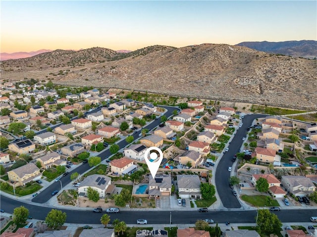 2322 Carolyn Dr, Palmdale, CA 93551 - aerial view at dusk of a mountain view and a residential view