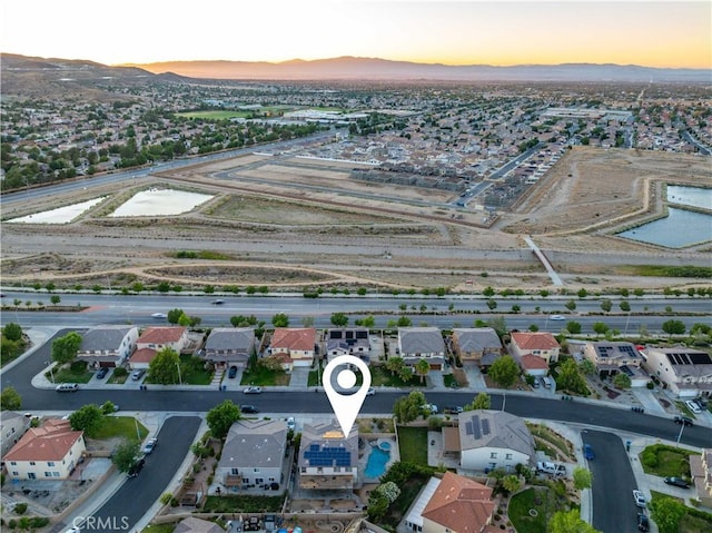 2322 Carolyn Dr, Palmdale, CA 93551 - aerial view at dusk of a mountain view and a residential view