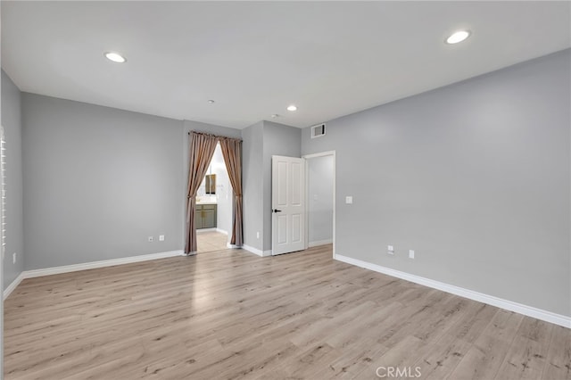 3470 E Temple Way, West Covina, CA 91791 - empty room featuring light wood-type flooring and recessed lighting