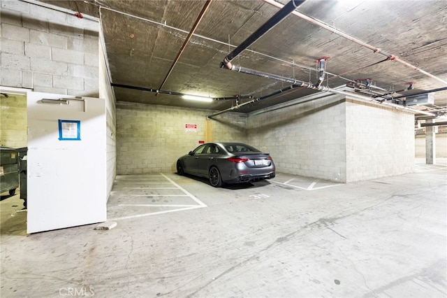 3470 E Temple Way, West Covina, CA 91791 - parking garage featuring concrete block wall