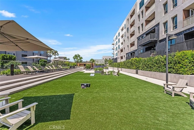 1505 Rivington, Irvine, CA 92612 - view of property's community featuring a bocce ball area and a yard