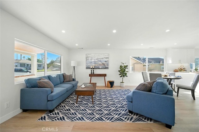 482 Mountain View St, Altadena, CA 91001 - living area featuring light wood finished floors and recessed lighting