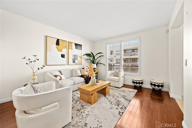 68 E Bay State St Unit 3F, Alhambra, CA 91801 - living room with wood finished floors and baseboards