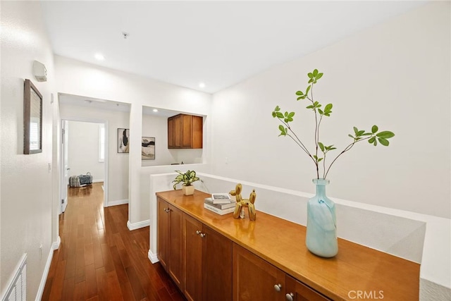 68 E Bay State St Unit 3F, Alhambra, CA 91801 - hall featuring dark wood finished floors and recessed lighting