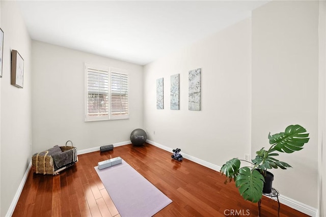 68 E Bay State St Unit 3F, Alhambra, CA 91801 - workout room with wood finished floors and baseboards