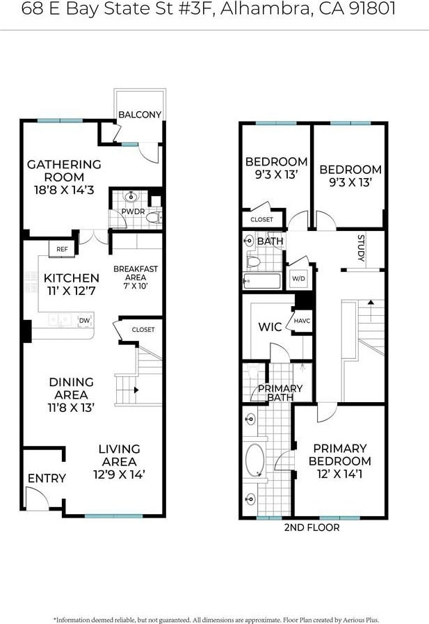 68 E Bay State St Unit 3F, Alhambra, CA 91801 - view of home floor plan