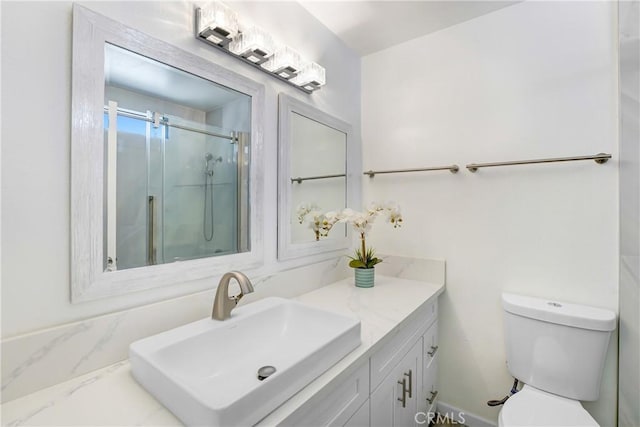 2620 W Grand Ave Unit E, Alhambra, CA 91801 - bathroom featuring vanity and a shower with shower door