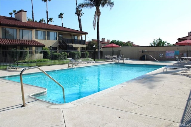 25584 Sharp Dr Unit D, Hemet, CA 92544 - community pool featuring a patio area