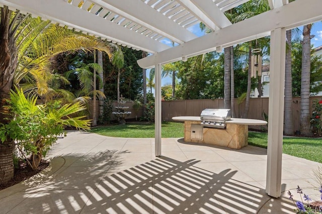 3463 Corte Fresa, Carlsbad, CA 92009 - view of patio featuring area for grilling and a pergola