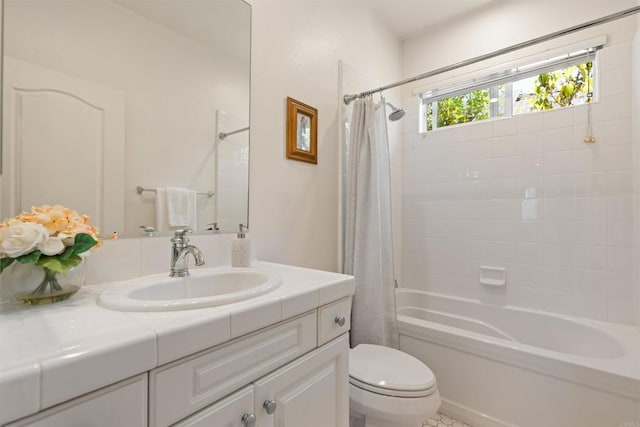 3463 Corte Fresa, Carlsbad, CA 92009 - bathroom featuring vanity and shower / tub combo with curtain