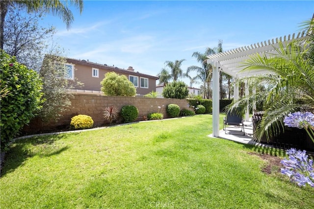 7133 Brisas Ct, Rancho Cucamonga, CA 91739 - view of yard with a pergola