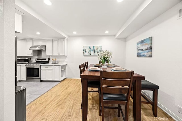 1696 Shady Brook Dr Unit 14, Fullerton, CA 92831 - dining room with recessed lighting and light wood-style flooring