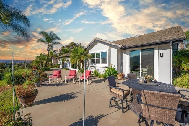 2027 Jenna Pl, Escondido, CA 92029 - patio terrace at dusk with a patio area