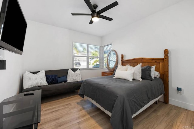 2027 Jenna Pl, Escondido, CA 92029 - bedroom featuring light wood-type flooring and a ceiling fan