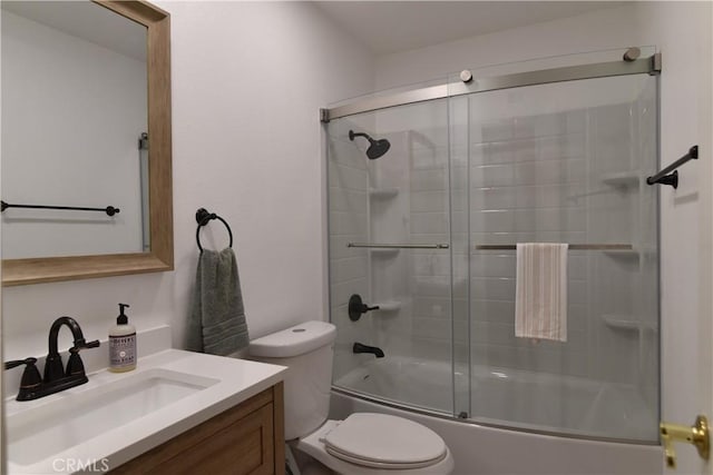 20611 Alaminos Dr, Saugus, CA 91350 - full bath with vanity and shower / bath combination with glass door