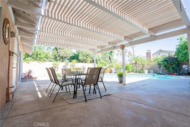 3730 E Euclid Ave, Orange, CA 92869 - fenced backyard with a pergola, outdoor dining space, and a patio