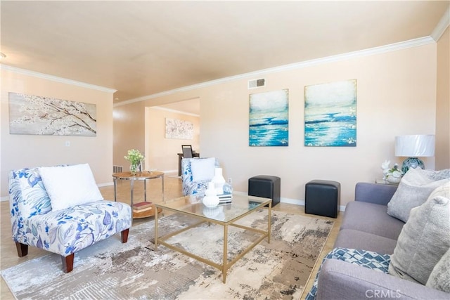 3730 E Euclid Ave, Orange, CA 92869 - living area featuring ornamental molding and baseboards
