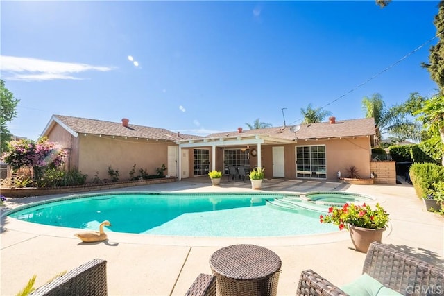3730 E Euclid Ave, Orange, CA 92869 - view of pool with a patio and a pool with connected hot tub