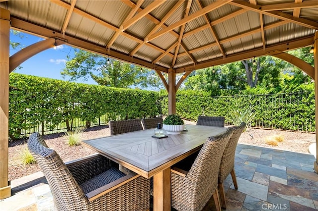 2666 Peacock Pl, La Verne, CA 91750 - fenced backyard with a patio and a gazebo