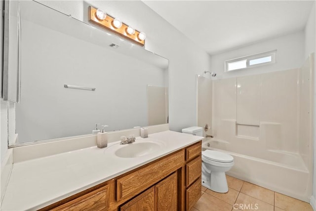8558 W W Ave E8, Lancaster, CA 93536 - full bathroom with vanity, tile patterned floors, and bathtub / shower combination