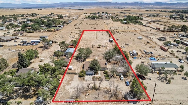 8558 W W Ave E8, Lancaster, CA 93536 - view of rural area with a desert landscape and property boundaries highlighted