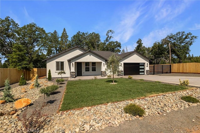 5909 Del Mar Ave, Paradise, CA 95969 - view of front facade featuring stucco siding, driveway, and an attached garage