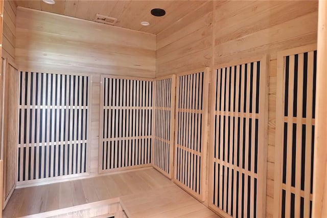 182 Denslow Ave, Los Angeles, CA 90049 - sauna / steam room featuring wood ceiling and wood finished floors