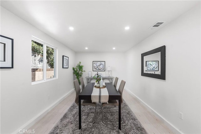 611 Griffith St, San Fernando, CA 91340 - dining space featuring recessed lighting and light wood-type flooring