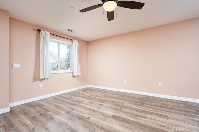 26649 Azalea St, Moreno Valley, CA 92555 - spare room with light wood-type flooring and a ceiling fan