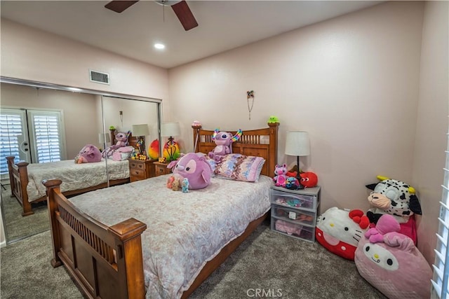 39560 Tinderbox Way, Murrieta, CA 92562 - carpeted bedroom featuring a ceiling fan and recessed lighting