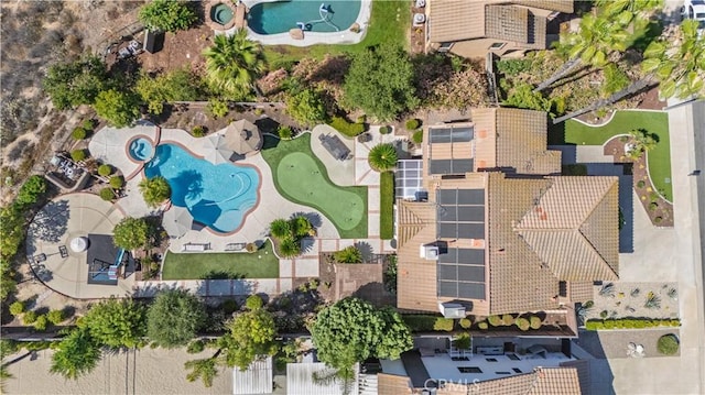 39560 Tinderbox Way, Murrieta, CA 92562 - aerial view of property and surrounding area featuring a pool area