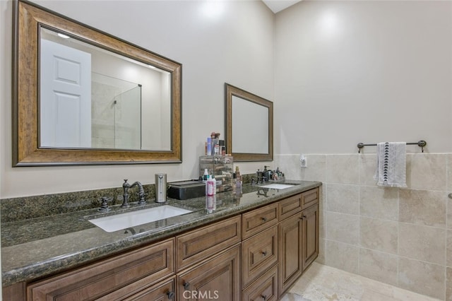 8817 Encino Ave, Sherwood Forest, CA 91325 - full bath featuring double vanity