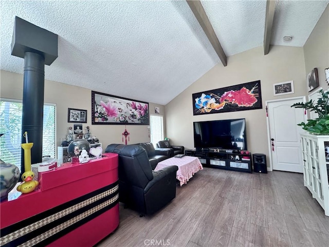 2532 W Macarthur Blvd Unit B, Santa Ana, CA 92704 - living room with a textured ceiling and wood finished floors