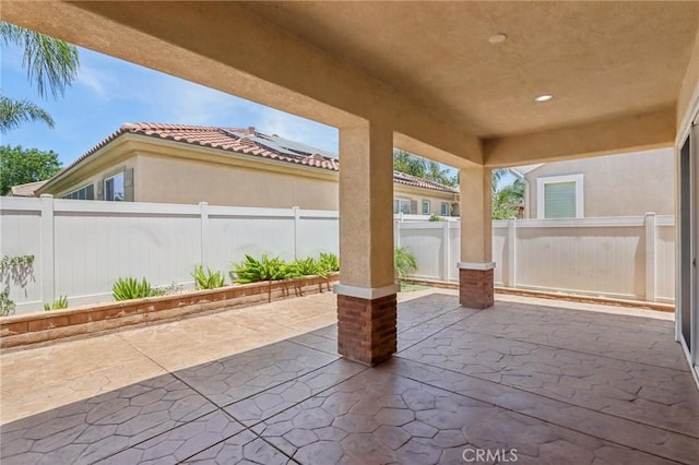 5136 Via Bajamar, Hemet, CA 92545 - fenced backyard featuring a patio area