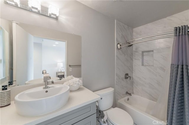 1223 S Golden W Ave Unit F, Arcadia, CA 91007 - bathroom with shower / tub combo with curtain and vanity