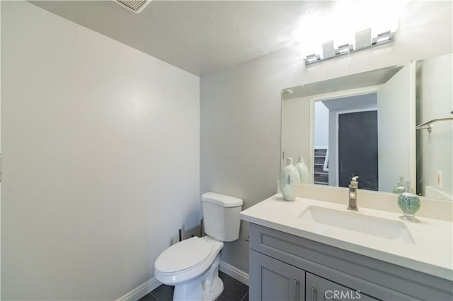 1223 S Golden W Ave Unit F, Arcadia, CA 91007 - half bath with vanity and a textured ceiling
