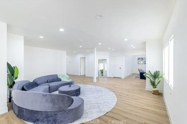 18134 Chase St, Northridge, CA 91325 - living area with light wood-type flooring and recessed lighting