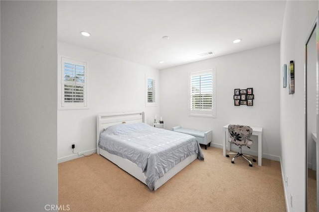 1742 Heywood St Unit C, Simi Valley, CA 93065 - bedroom with light carpet and recessed lighting