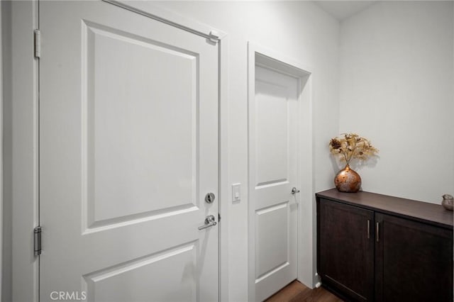 1742 Heywood St Unit C, Simi Valley, CA 93065 - doorway to outside with dark wood finished floors